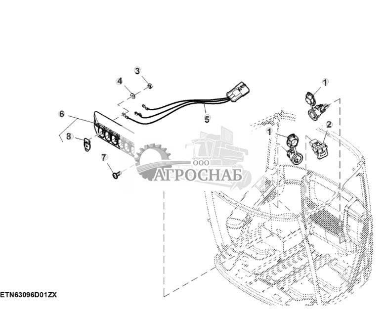 Розетка электропитания кабины со вспомогательным оборудованием для кабины в исполнении Deluxe - ST831292 514.jpg